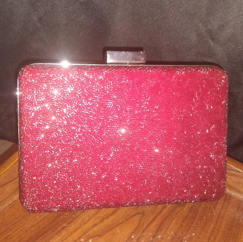 New with tags* Jeweled and velvet WHBM clutch